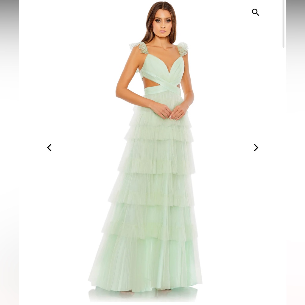 Mac Duggal 50670 Mint Dress Sz 6 Nwt $598